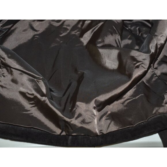 Vintage 80's Evan Davies Black Suede Leather Embroidered Blazer Jacket Size 10 - Picture 10 of 13